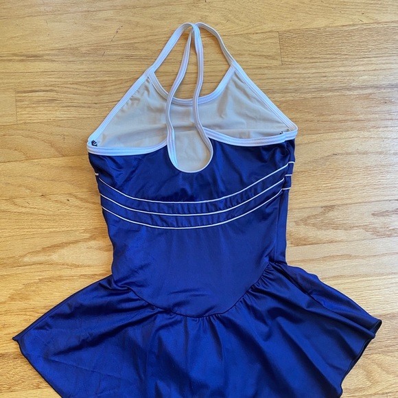 Blue figure skating dress - Picture 3 of 6